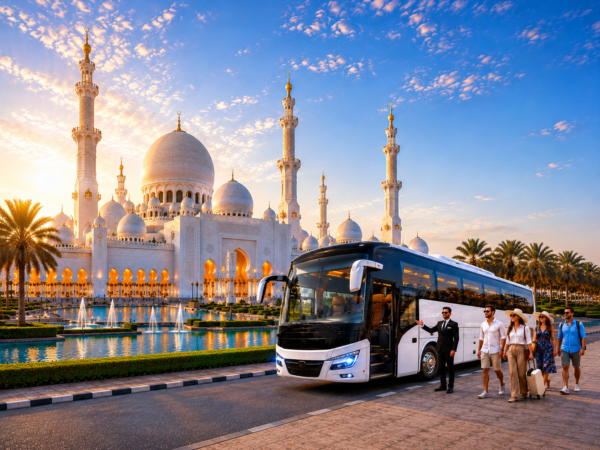 Abu Dhabi Full Day Sharing City Tour from Dubai | Sheikh Zayed Grand Mosque, Emirates Palace & Ferrari World Photo Stop