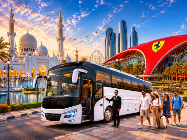 Abu Dhabi Full Day Sharing Tour from Dubai with Sheikh Zayed Grand Mosque & Ferrari World Ticket