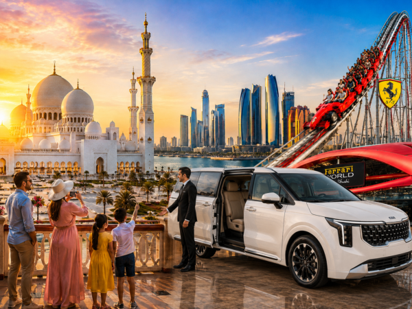 Full Day Private Abu Dhabi Tour with Grand Mosque & Ferrari World Ticket